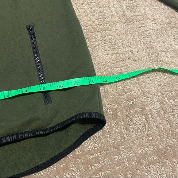 {Victoriaβs Secret | PINK} Green Hooded Zip Up Sweatshirt ~ Size Small - Picture 15 of 16